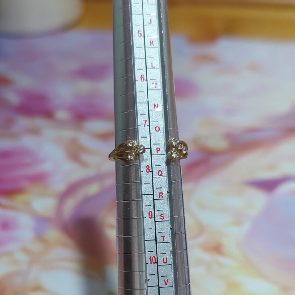 6/$15 Elegant Gold-Tone Toe Ring w/ Rhinestone Accents | Adjustable - Picture 8 of 10
